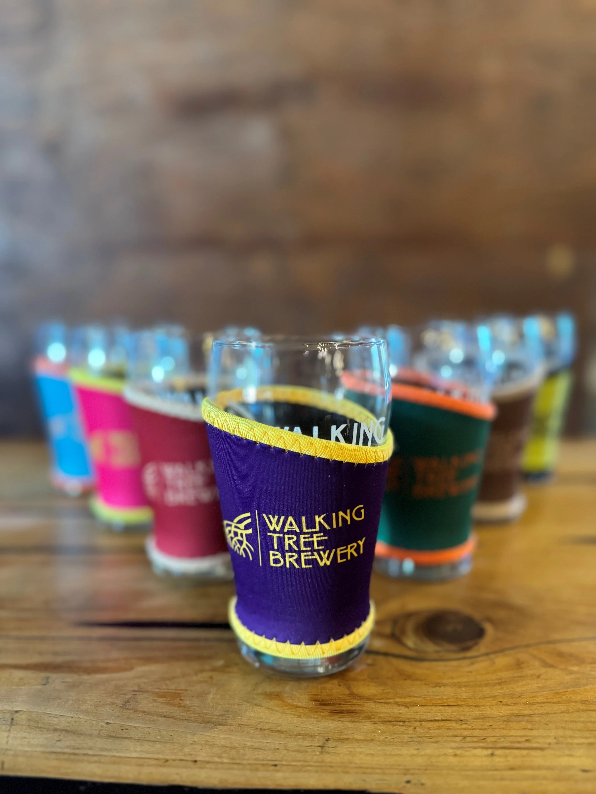Pint glass Koozies — Walking Tree Brewery